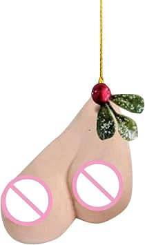 LAFANDE Funny Christmas Ornaments | Christmas Resin Pendant Tree Buddees Naked Santa, Christmas Tree Ornaments Hanging Pendants, Christmas Supplies