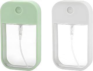 2 Pieces 45ml Mini Spray Bottle, Perfume Travel Bottle, Reusable Spray Bottle Small, Can Be Used In Perfumes, Cosmetics And Body Lotions, White And Green