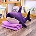 Dehcye 60-140cm Gran Gigante Polupar Piel de tiburón tiburón de Felpa Suave Abrigo semiacabado pez Almohada Juguetes muñeca Regalo de Moda para niños bebé 140 cm púrpura