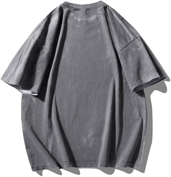 Oversized Unisex Tee-Vintage Wash100% Cotton Casual Streetwear for Men&Women - Image 2