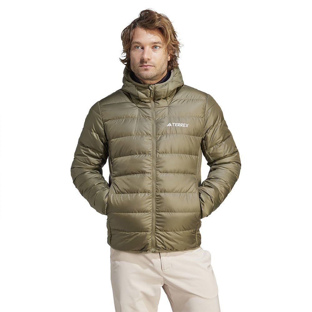 ADIDAS IP6041 MULTI DOWN JKT Jacket Men's olive strata Size M