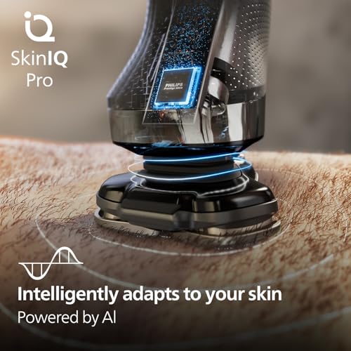 Image of Philips World's No.1 Electric Shaver for Man|AI-powered|UV-Case,Cleaning Pod,5-in-1 Trimmer|360 Hydro SkinGlide Flex Heads|Triple Lift & Cut|100% Waterproof|3 min Quick Charge|5 Smart Controls|7-Year Warranty|X9404 /46