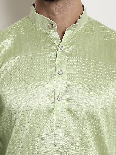 Image of SOJANYA (Since 1958 Men's Jacquard Silk Woven Design Long Kurta