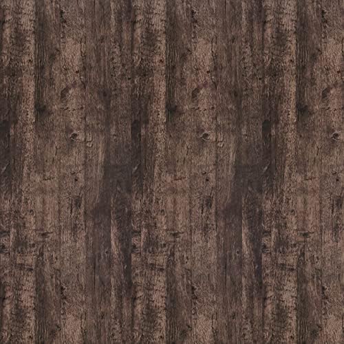 VANISA Wood Contact Paper 40×300cm Brown Wood Effect Wallpaper Sticky Back Plastic Peel and Stick Wallpaper Removable Wood Vinyl Wrap Rustic Self Adhesive Wallpaper for Table Desk Cabinet Shelf Liner