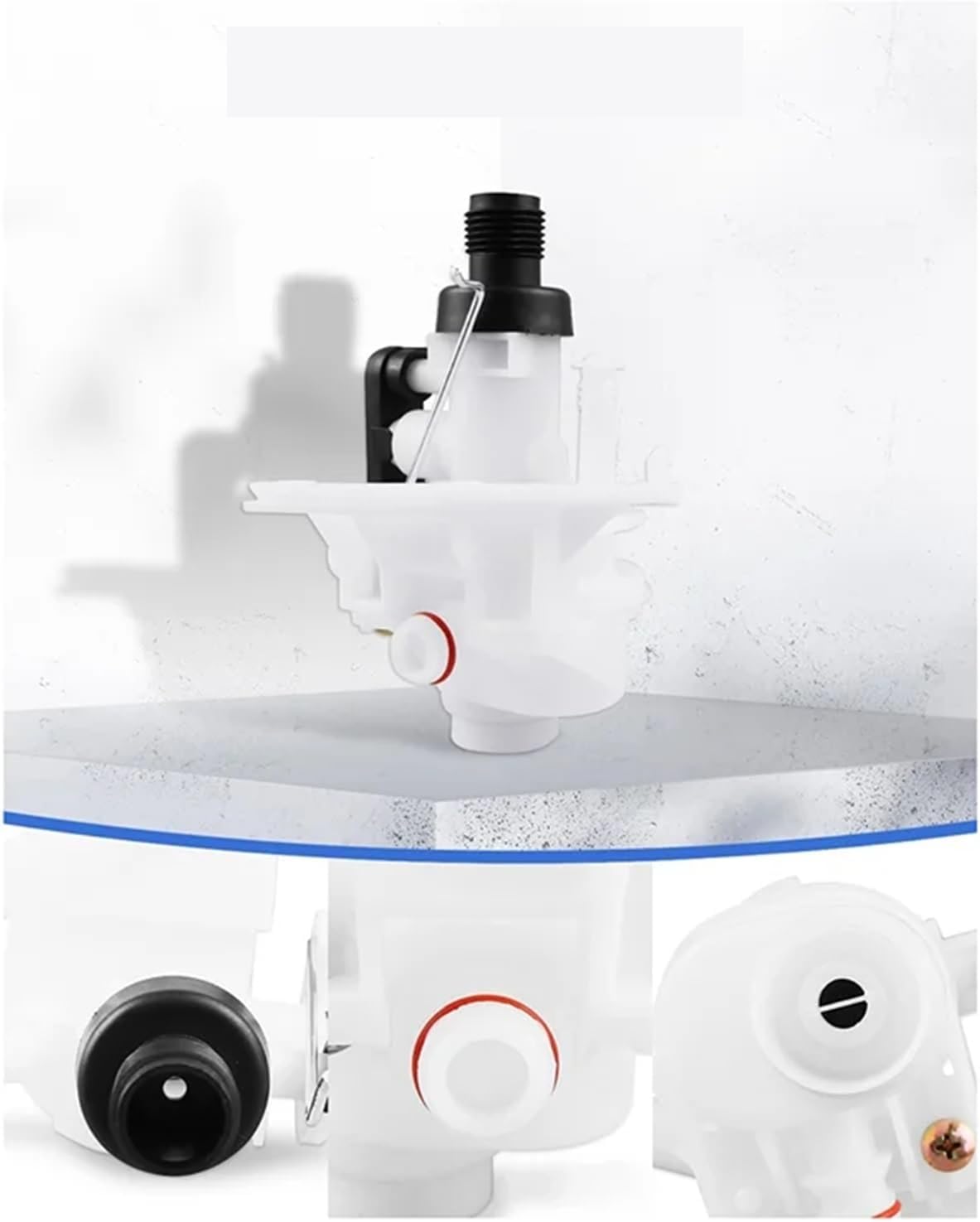Toilet Flush Valves RV Toilet Valve Kit Fit forHigh and Low Models Design Parts