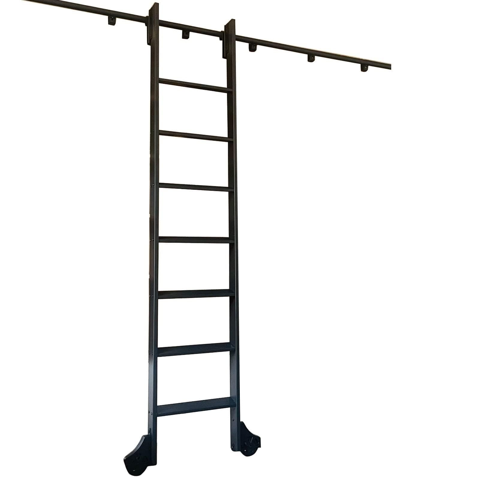 Kit de rails pour échelle coulissante bibliothèque 300cm rail de guidage