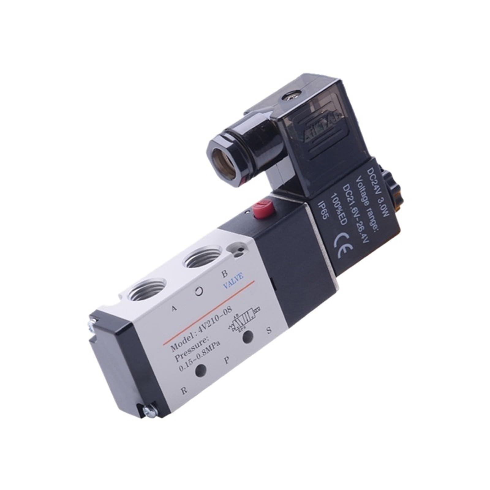 Yjcebgped 4V110-06 1Pc Pneumaticcontrol Solenoid Valve 4V210-08 4V210-06 (,Dc 24V)
