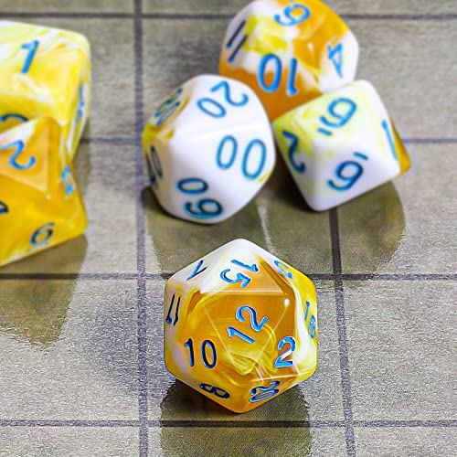 Image of CiaraQ 7pcs Polyhedral Dice Set for Dungeon and Dragons MTG Table Games