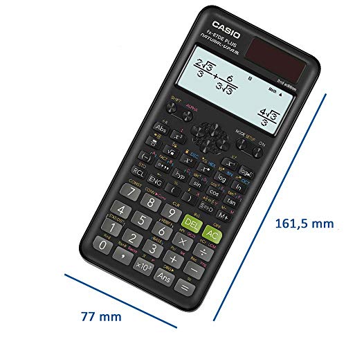 Casio FX-87DE Plus-2 Wissenschaftlich-Technischer Schulrechner, Schwarz