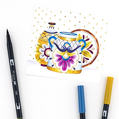 Tombow 56186 Dual Brush Pen Art Markers, Muted, 10-Pack. Blendable, Brush and Fine Tip Markers by Tombow - Image 8