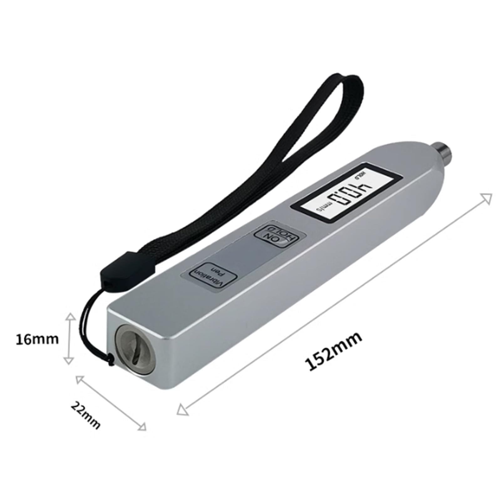 Probador de Vibraciones portátil con Pantalla LCD retroiluminada, Rango de medición de 0,1 a 199,9 m/s², analizador de aceleración Digital para diagnóstico de fallas mecánicas