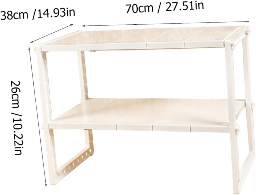 1pc under Sink Expandable Storage Rack Organizer for Kitchen and Bathroom Removable Shelves Space-saving Design Multi-functional Tidy Unit for Home Organization