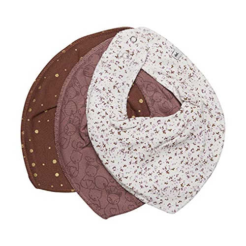 Pippi Unisex Baby 3er Pack Bibs Dreieck Lätzchen, Burlwood, Einheitsgröße Cover