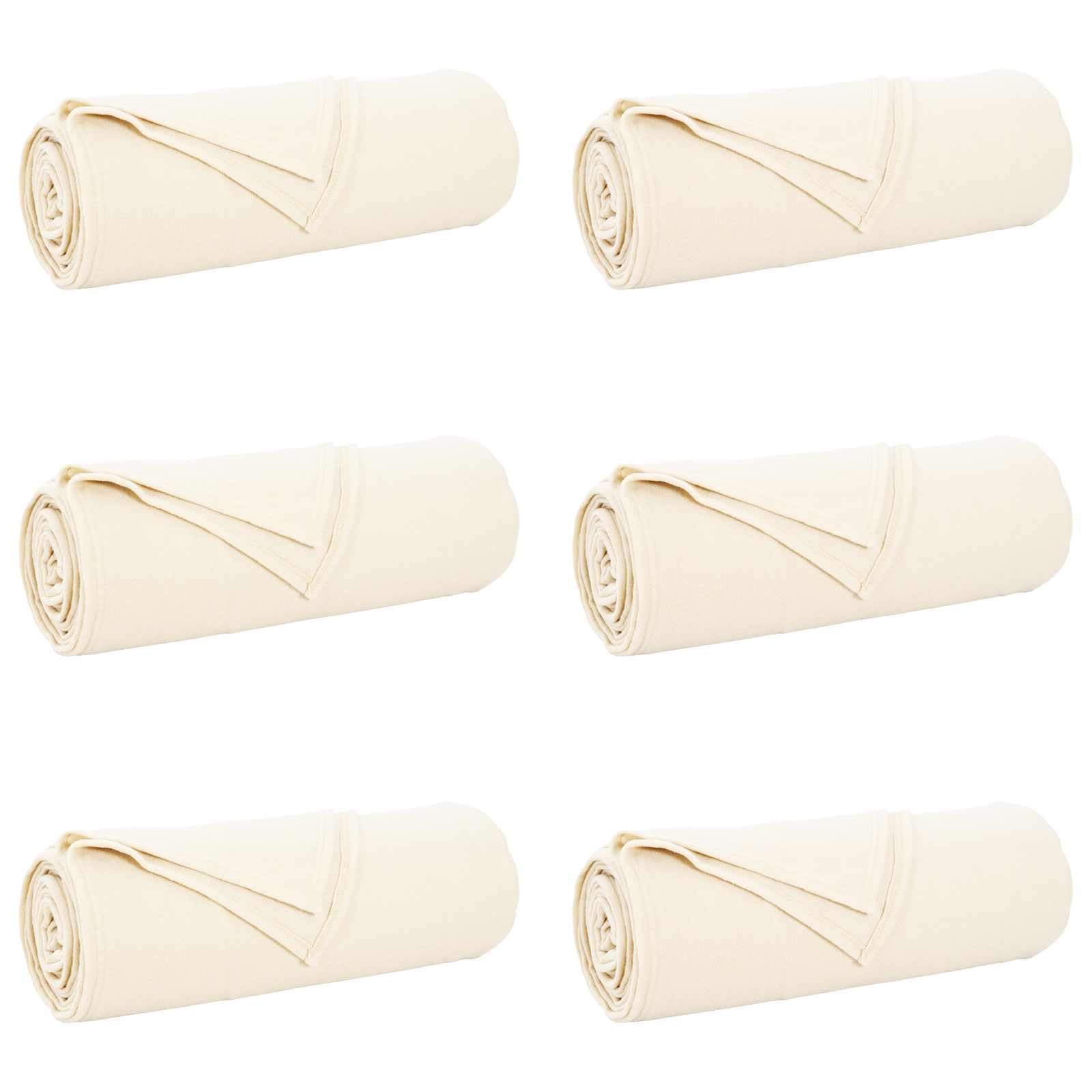 Générique Coperte in pile, 6 pezzi, crema, 350 x 270 cm | Morbido e leggero, facile manutenzione, uso tutto l'anno, versatile per soggiorno o camera da letto