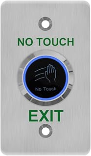 IR Infrared No Touch Exit Button Door Switch NO&NC Stainless Steel 12CM Operating Distance