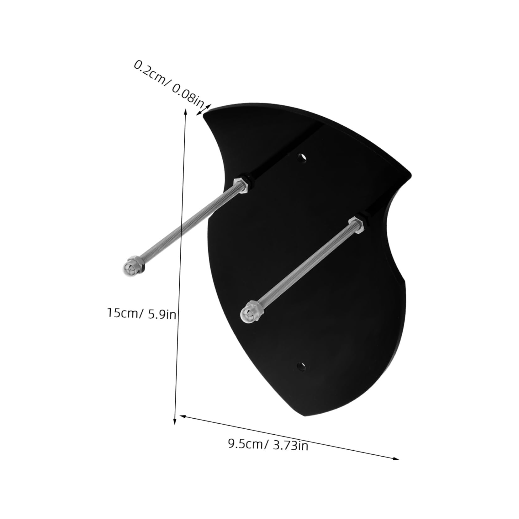 FOYTOKI Martial Arts Sword Rack Display Mount Hooks Acrylic Sword Holder Stand for Vertical Display