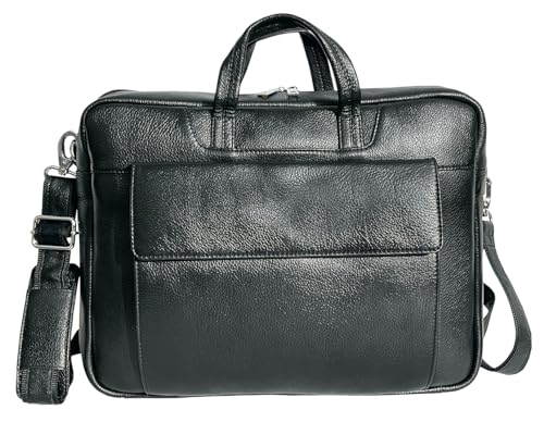 Image of RUSTIC TOWN Premium Leather Crossbody Messenger Bag - Stylish and Versatile - Gift for Professionals