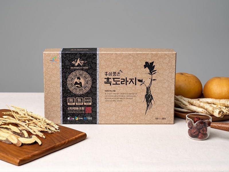 Premium Korean Black Balloon Flower & Red Ginseng Extract Stick – 9X Steamed & Dried Fermented Bellflower Root, Herbal Blend for General Wellness, 10ml x 30 Sticks, No Preservatives - Image 4