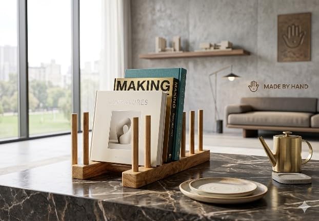 Wooden Cup & Glass Holder Stand | Multipurpose Kitchen Organizer Rack | Wooden Mug Drying Stand for Kitchen Counter & Dining Table-picture-31