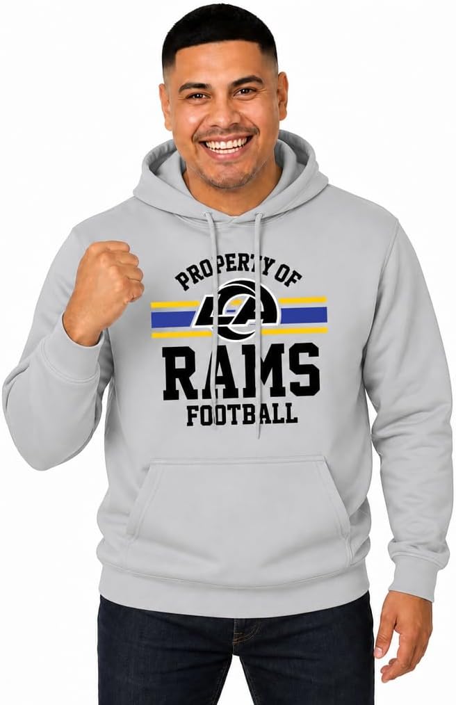 Team Fan Apparel NFL Property Of Fleece Hoodie, Officially Licensed
