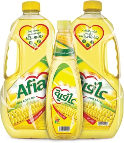 Afia Pure Corn Oil 2 x 1.5 Litre + 500 ml (FAMILY PACK) EID OFFER