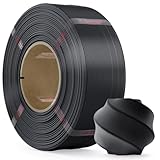 MarsWork PLA Filament 1.75mm PLA 3D Printer Filament(Refill),1kg Refill for Reusable Spools(2.2lbs),Premium Quality 3D Printing Filament for Bambu lab 3D Printers,Black