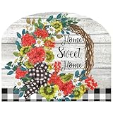 Briarwood Lane Geranium Wreath Acrylic Art Sign