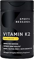 Vista 9 de 100 Microgramos de la vitamina K2 (como MK7) con aceite de coco orgánico para una mejor absorción, con MenaQ7 clínicamente probada y formulado sin