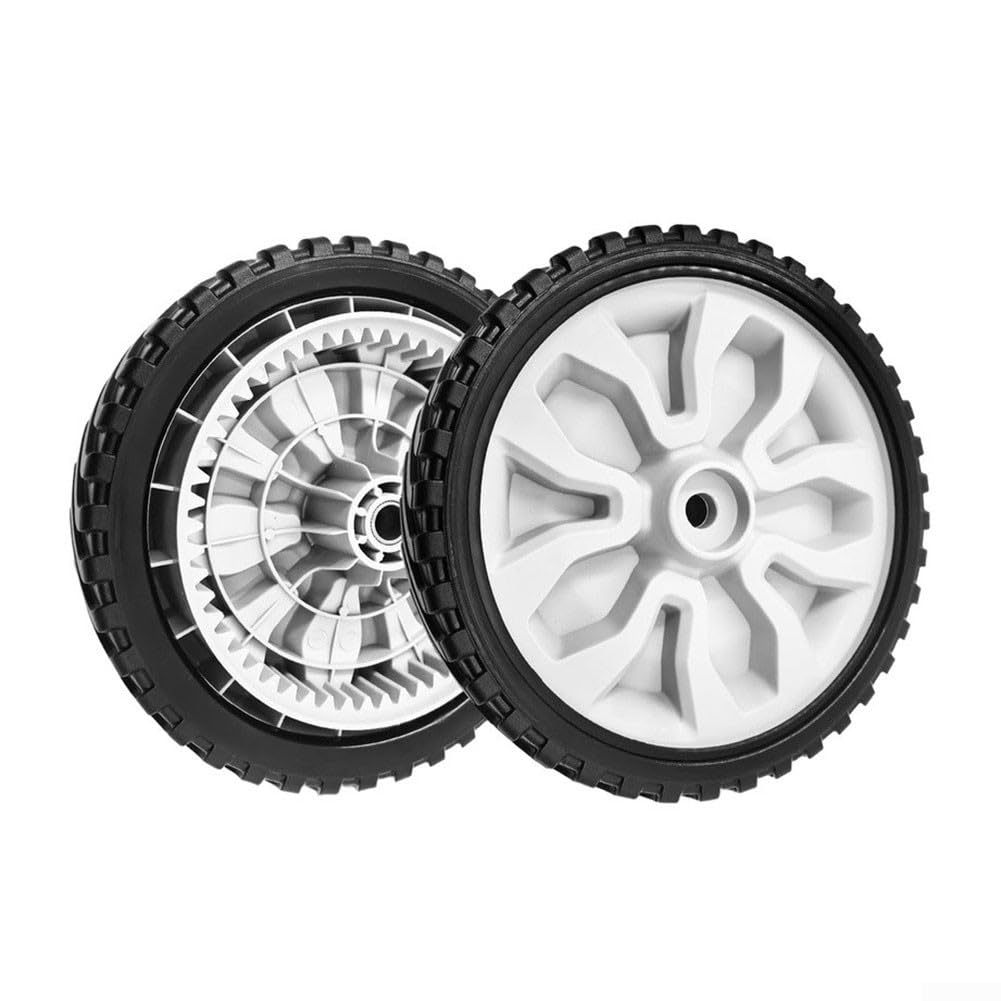 Rueda de cortacésped de 8 pulgadas 634-05281A compatible con troy-bilt TB290ES TB280ES - Neumático de transmisión para cortacéspedes de tractor de jardín (2 piezas)