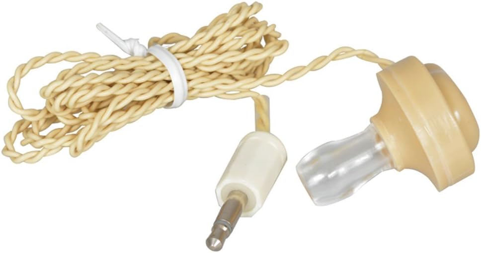 Jameco Valuepro FEL-971102 Earphone for Crystal Radio, 3.5 mm Plug, 39" Cord Length, Tan (Pack of 2)