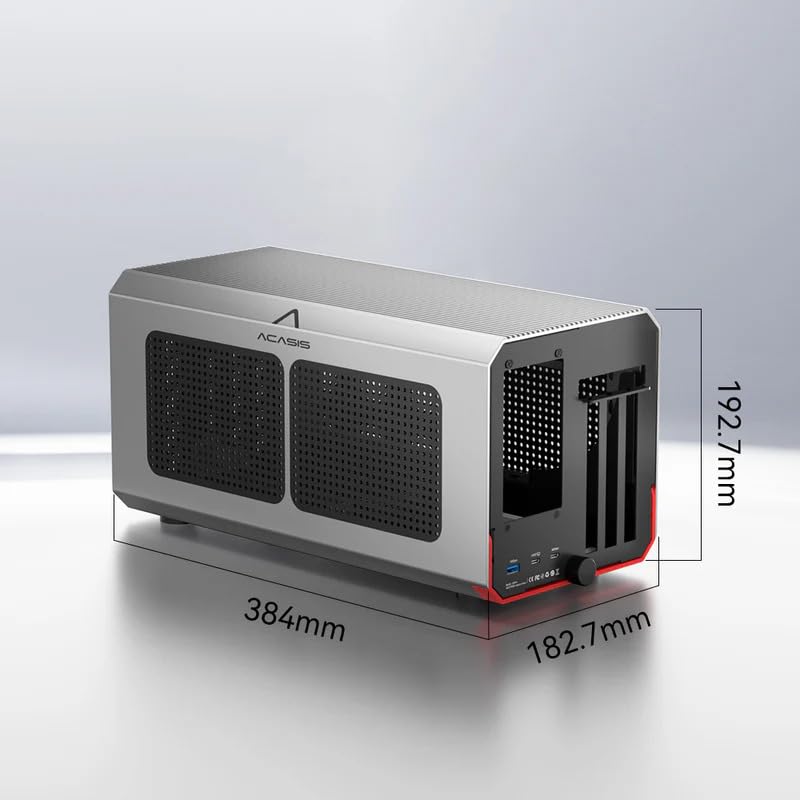 Image of ACASIS 40Gbps External GPU (eGPU) with in-Built Cooling Fan, PD 85W+15W Charging, Ultimate Gaming Experience, Only Compatible with TB 5 /4 /3, USB4 for Laptop