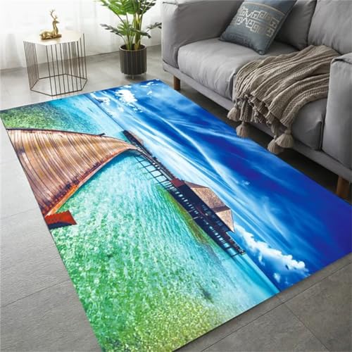 Tapis salon poil court lavable 160x240 pour éliminer les taches en chambre enfant