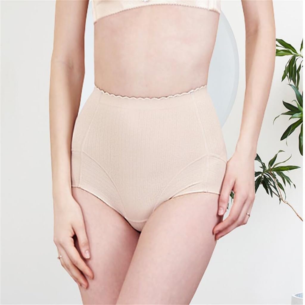 JSEIAJB Medium High Waist Abdominal Pants, Hip Lifting, Body Shaping Briefs, 2 Pieces