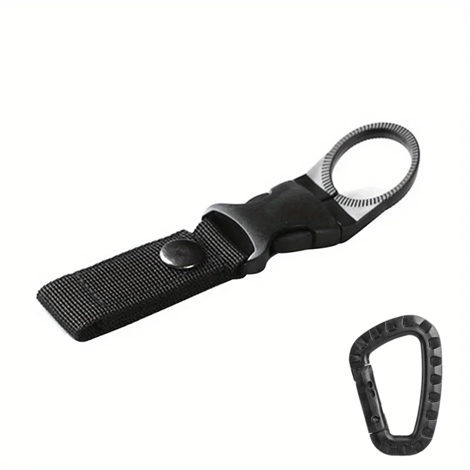 GHHZML Water Bottle Clip Webbing Water Bottle Holder Climbing Carabiner Belt Backpack Hanger Hooks Clip Multifunction Nylon Buckle Hook