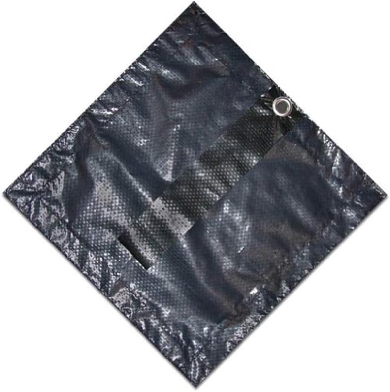 Swimline Heavy Duty 18 by 33 Foot Oval Laminated Plastic Woven with Thick Polyethylene Stitching Winter Pool Cover for Above Ground Pools, Blue