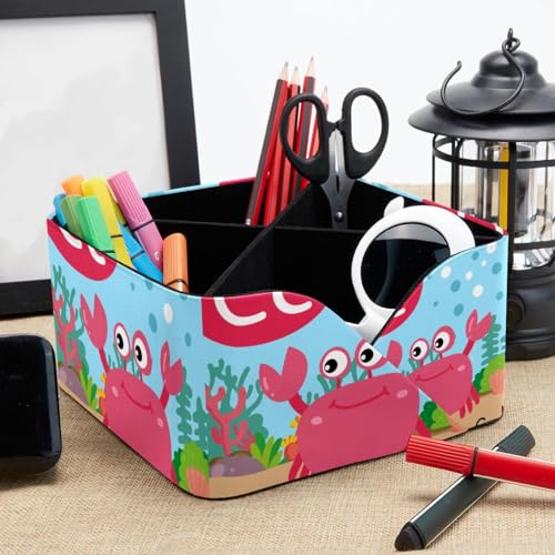 Organiseur de bureau crabe à 4 compartiments pour ranger vos crayons - 8