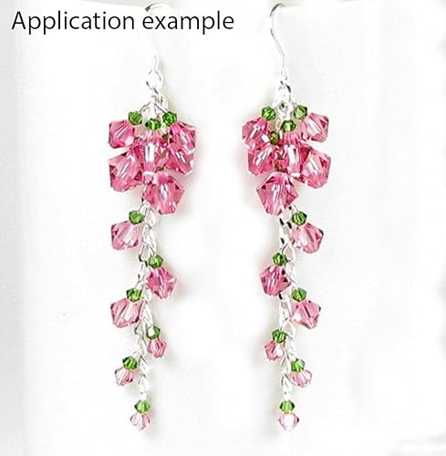 Miniatura 5 de 200 cuentas de cristal bicono sueltas facetadas de Adabele austriaco de 0.236 pulgadas compatibles con cristales de Swarovski Preciosa 53015328