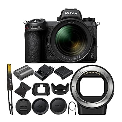 Z 6II Mirrorless Camera NIKKOR Z 24-70mm f/4 S Lens Bundle with FTZ II Mount Adapter