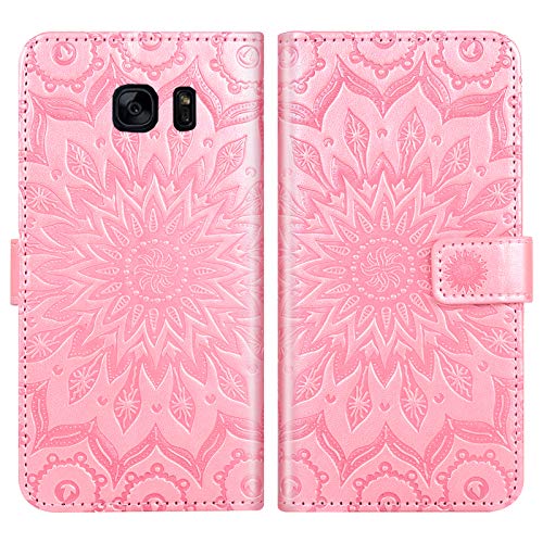 Asuwish Leather Wallet Case for Samsung Galaxy S7 Edge #TOP7