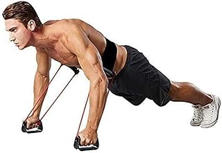 Feishibang Stable Push Up Bars Resistance Band Power Push Up Plus with 24 Resistance Levels Training Back, Shoulder, Chest and Arm Muscles Equipment
