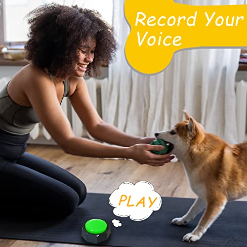 Ribosy Set Of 8, Dog Speech Training Buzzers, Recordable Buttons With Stickers - Train Your Dog To Voice What They Want #TOP4