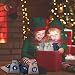 JOYUE Calendario de Adviento para Llenar, Bolsas de Regalo Navidad con 1-24...