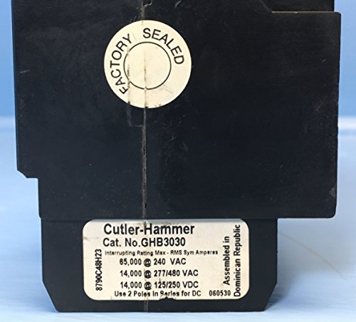 Eaton Cutler-Hammer/Westinghouse Ghb3030 (C-H) Circuit Breakers, Color #TOP2