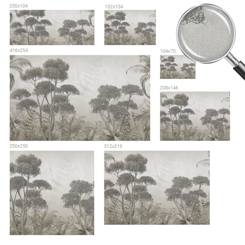 Revestimiento de pared autoadhesivo 104x70 cm selva tropical para murales y cubiertas 6