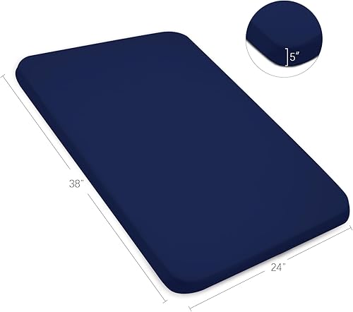 Miniatura 5 de Paquete de 2 sábanas impermeables compatibles con Graco Pack n Play de 38 x 26 pulgadas, se adapta a corralito de bebécolchón de corral, mini