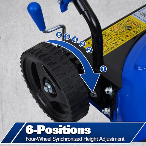 Image of BILT HARD 20 Inch Gas Lawn Mower with 144cc 4-Stroke OHV Engine, Side Discharge Push Walk-Behind Mower, 6-Position Height Adjustment for Lawn, Yard & Garden Care