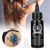 ★ Hay 7 colores disponibles: hay 7 colores de tinta para tatuajes, que incluyen: negro, blanco, amarillo, verde, azul, rojo, rosa. Estos 7 colores ya pueden satisfacer las necesidades de los artistas del tatuaje, puede diseñar trabajos de tatuaje de acuerdo con diferentes colores. También puede mezclar más colores diferentes en la paleta para llamar los colores que desee y puede ahorrar dinero.