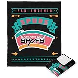 Northwest NBA San Antonio Spurs Silk Touch Throw Blanket, 50' x 60', Hardwood Classics