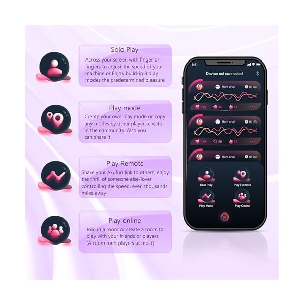Fickmaschine Sexspielzeugmaschine für Männer, APP-gesteuerte Sexmaschine, Sexspielzeug für Erwachsene, Stoßmaschine mit 9 Zubehörteilen, verstellbare Massagemaschine mit realistischem Dildo – Bild 5