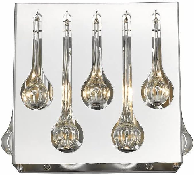 Z-Lite 453SQ2S-CH 2 Light Wall Sconce, Chrome